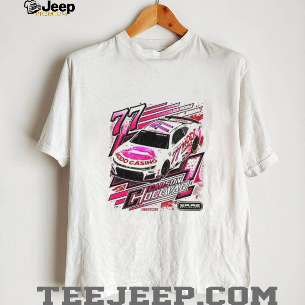 Carson Hocevar Spire Motorsports NASCAR Racing Modo Casino 77 Pink Car Shirt