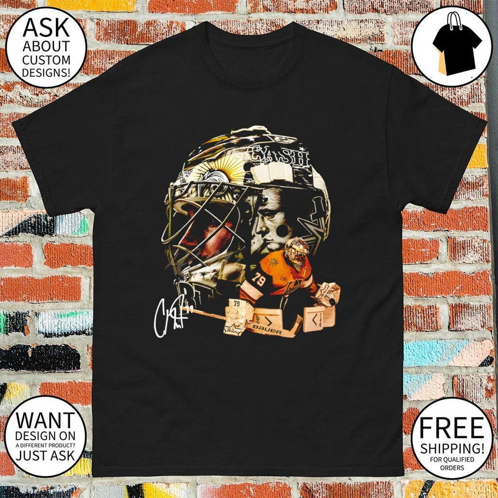 Carter Hart big head Vegas Golden Knights Hockey NHL signature graphic shirt