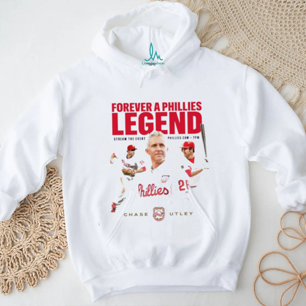 Chase Utley Forever a Phillies Legend Wall of Fame shirt