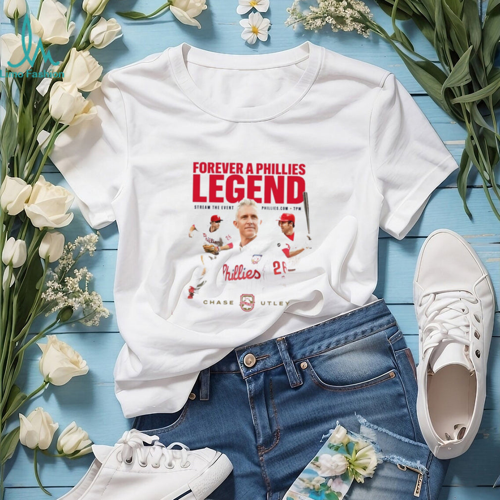 Chase Utley Forever a Phillies Legend Wall of Fame shirt