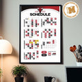 Chicago Bulls NBA 2026 2027 Schedule Home Decor Poster Canvas
