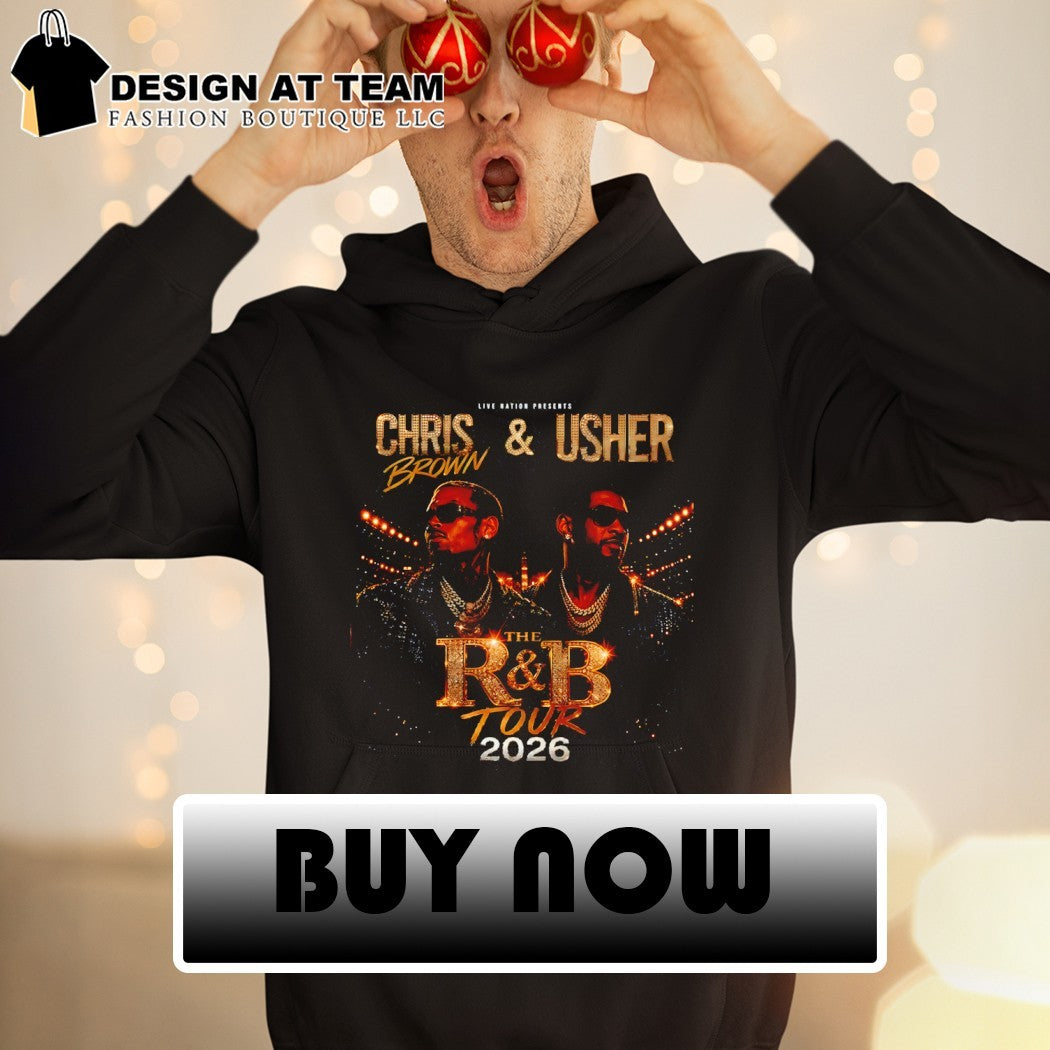 Chris Brown and Usher the R and B Tour 2026 Concert Commemorative shirt