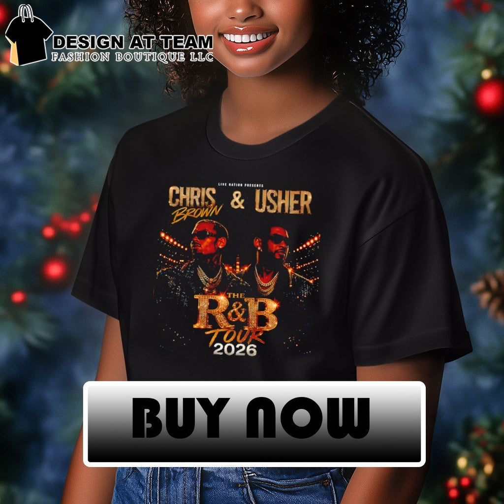 Chris Brown and Usher the R and B Tour 2026 Concert Commemorative shirt