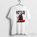 Classic Anti Ai Til I Die Medieval Warrior Kneeling With Sword And Arrows T Shirts