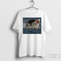 Classic Black Cat Biting Shark Funny