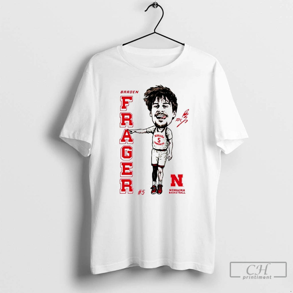 Classic Braden Frager Nebraska Cornhuskers Frager Caricature