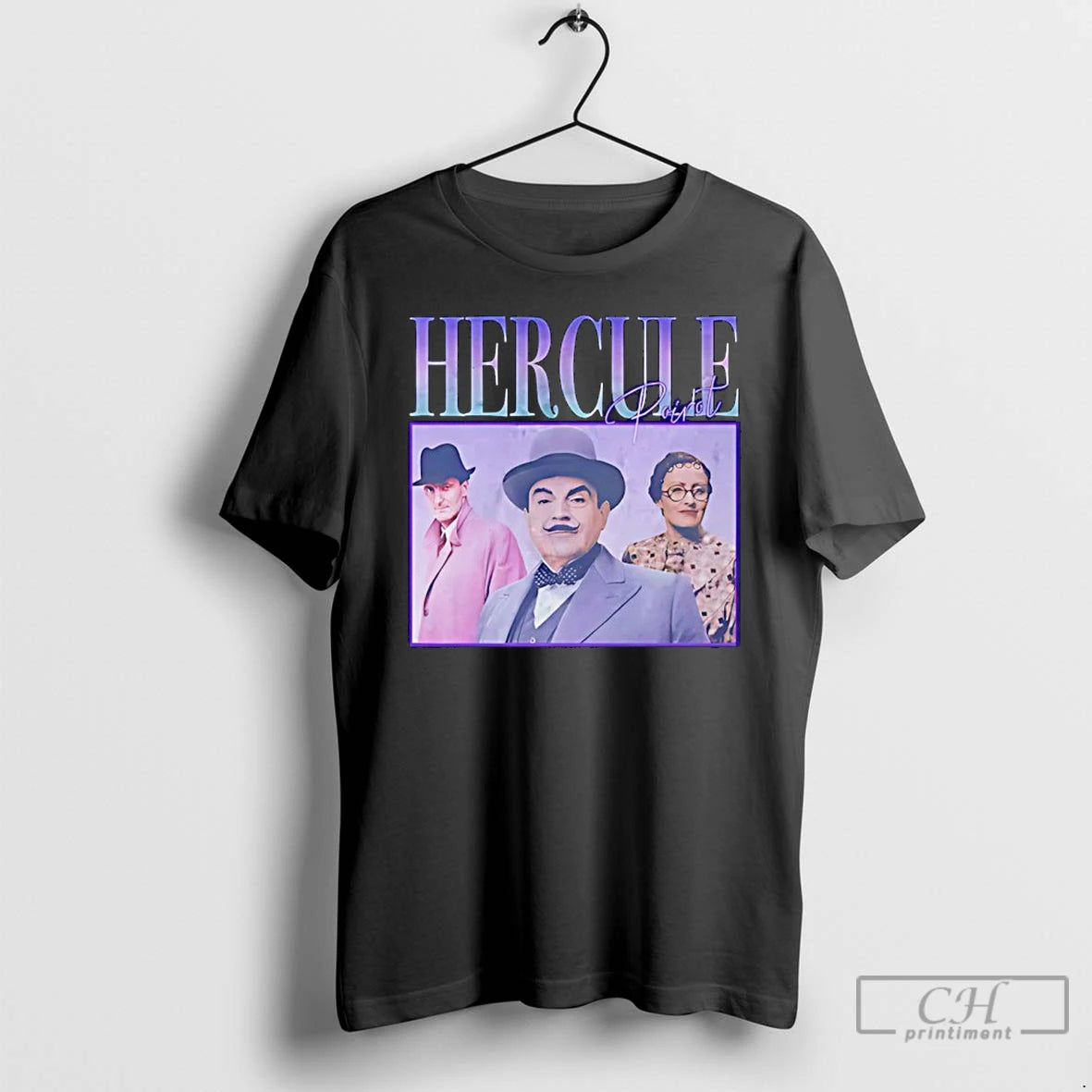 Classic Hercule Poirot Collage Vintage