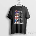 Classic I Am Hip Hop Thank You For The Music Names And Signatures T Shirts