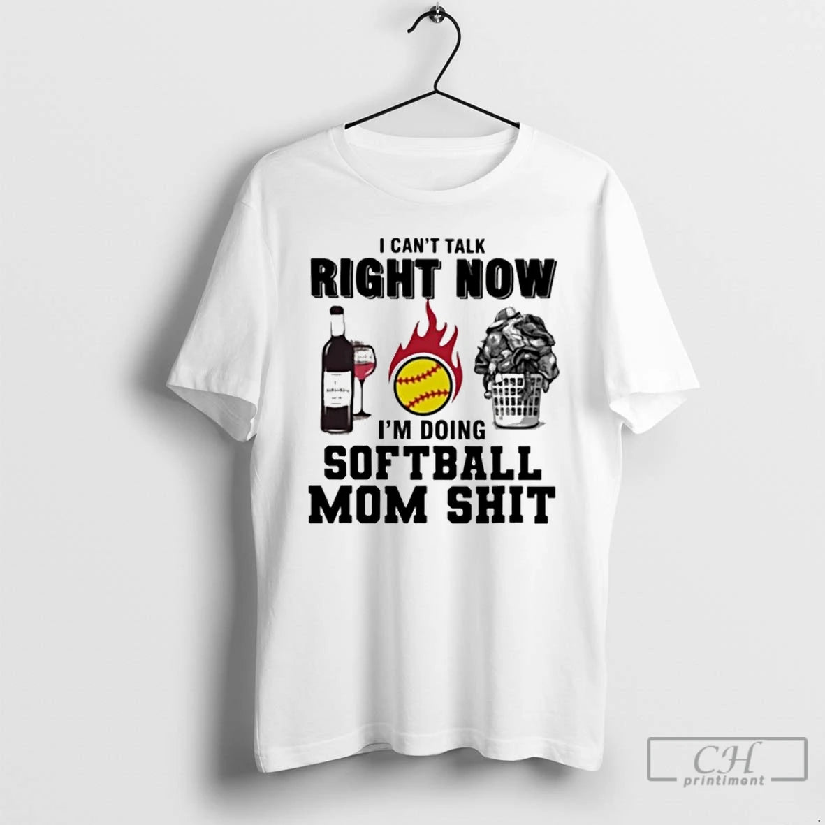 Classic I Cant Talk Right Now Im Doing Softball Mom Shit