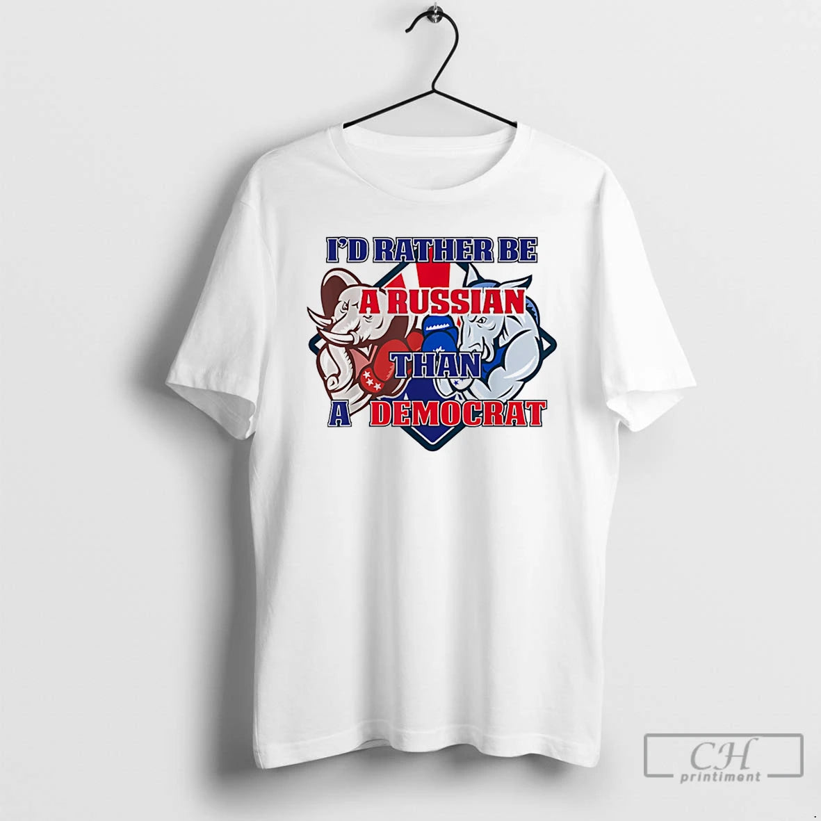 Classic Id Rather Be Russian Than Democrat Lightweight Mascot