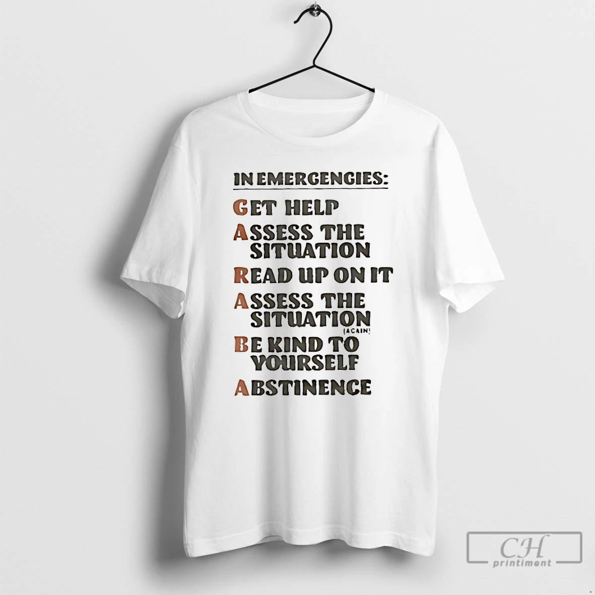 Classic In Emergengies Get Help Assess The Situation Read Up On It T Shirts Sweater