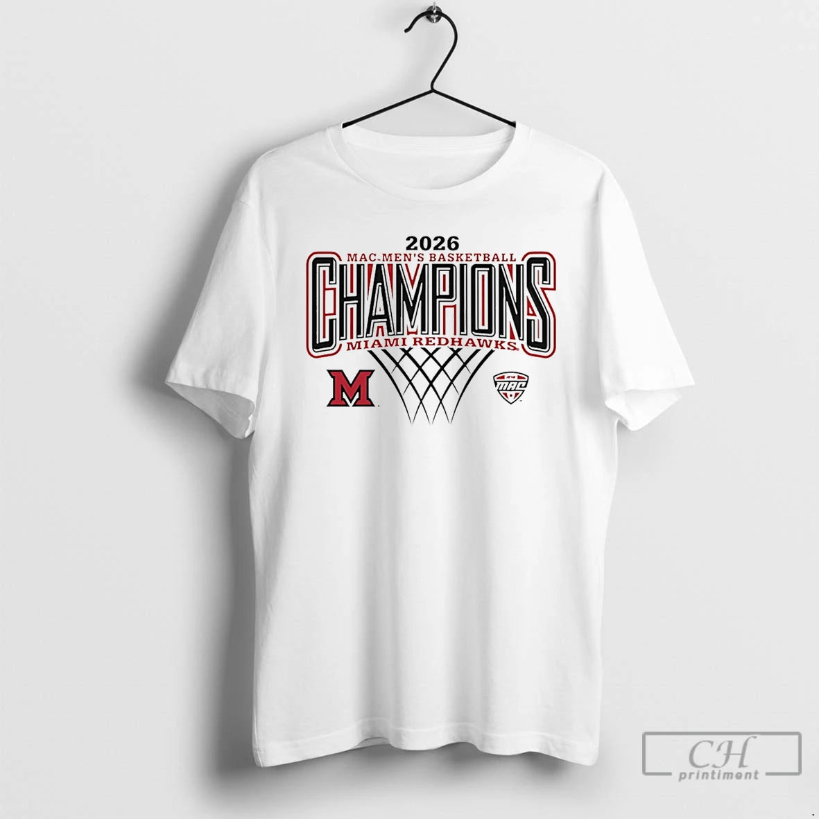 Classic Miami Redhawks 2026 Mac Mens Basketball Regular Season Champions Logo