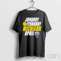 Classic Michigan Wolverines Basketball January February Michigan April 2026 Logo