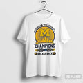 Classic Michigan Wolverinesmens Basketball Tournament Champions 25 26 Big Ten Back 2 Back T Shirts