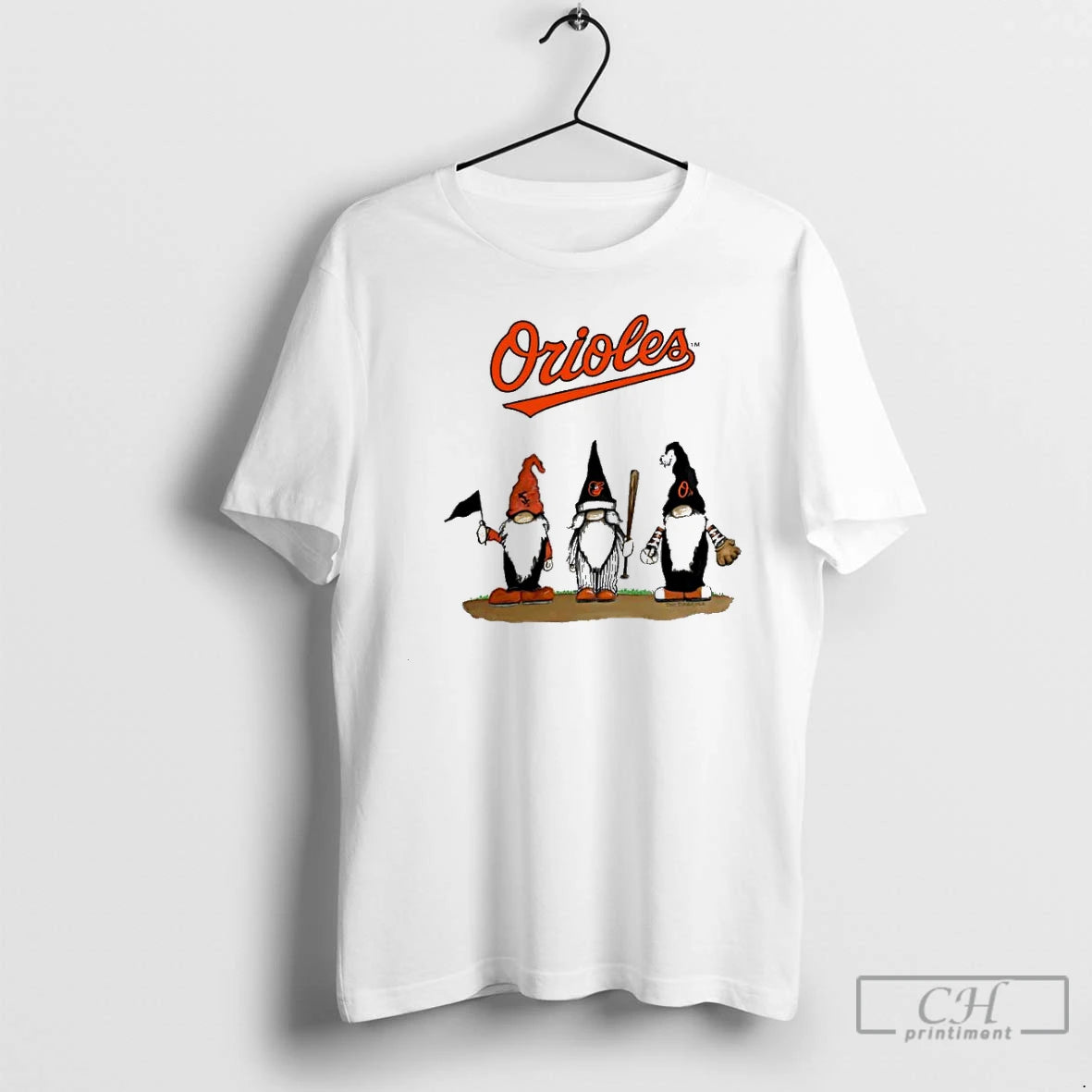 Classic Nationals Gnomes With Baltimore Orioles Basketball