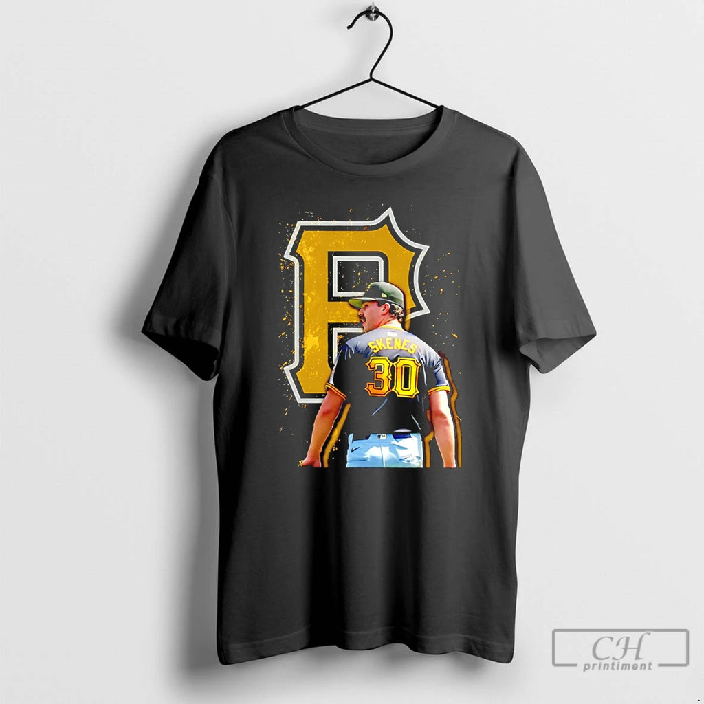 Classic Paul Skenes Pittsburgh Pirates Behind Graphic