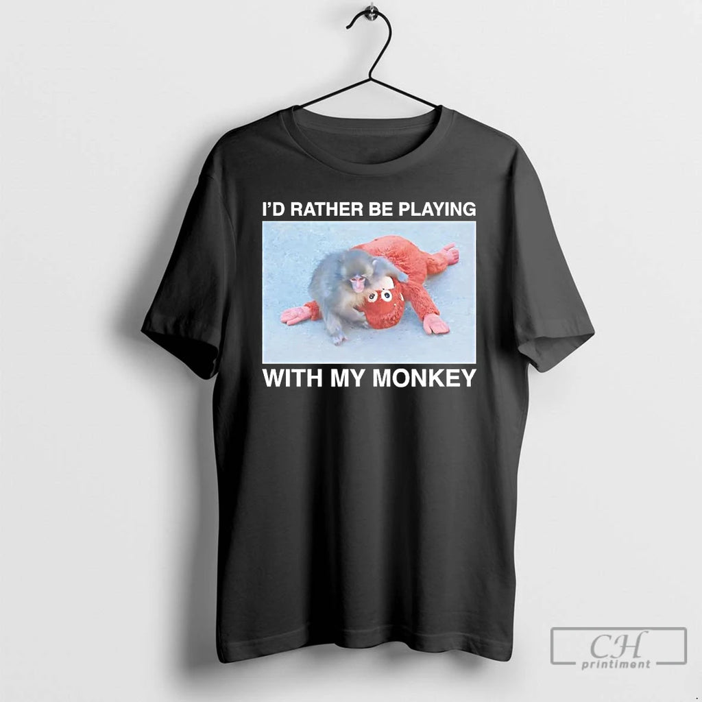 Classic Punch Kun Id Rather Be Playing With My Monkey