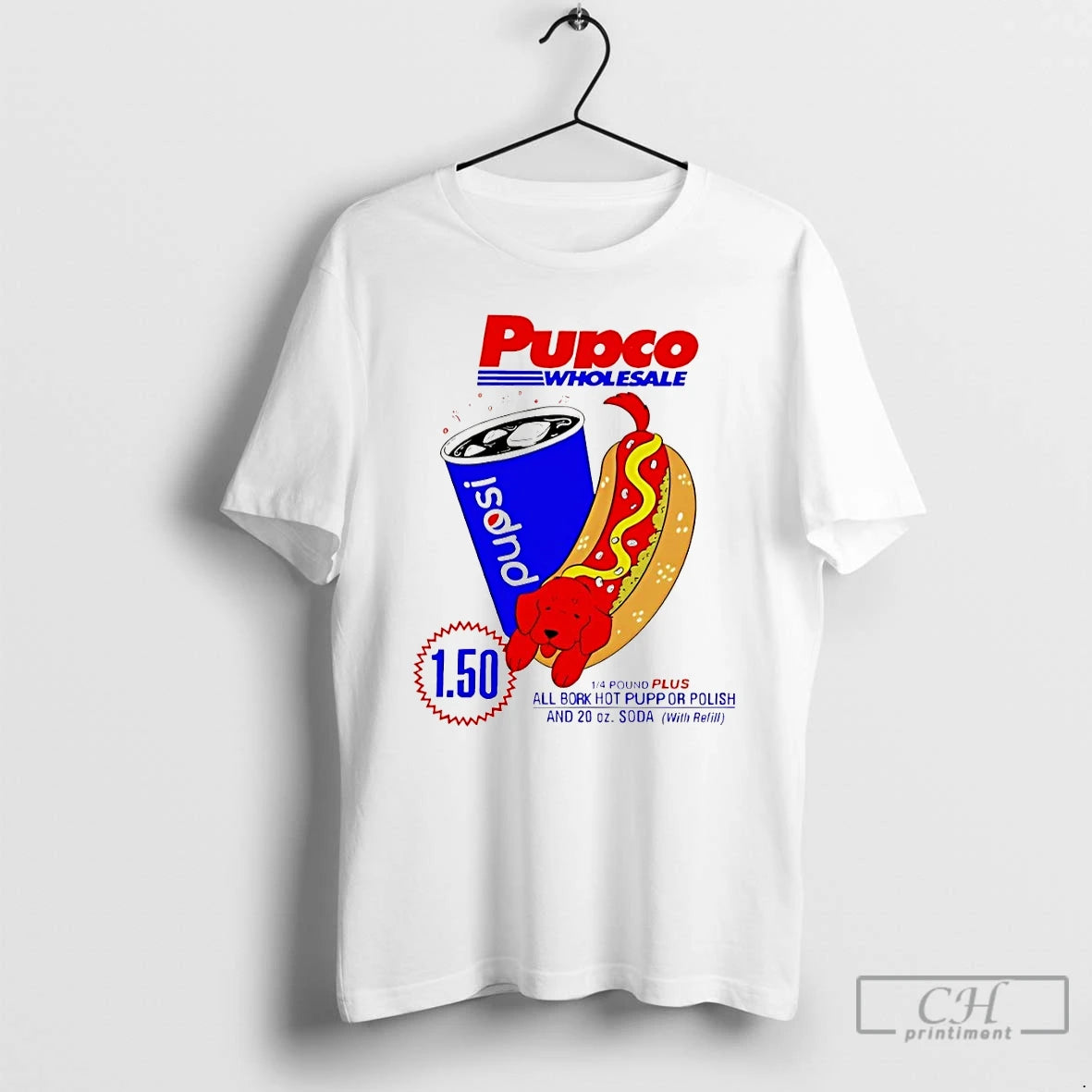 Classic Pupsi Hot Dog Pupco Wholesale All Bork Hot Pupp Or Polish T Shirts Sweater