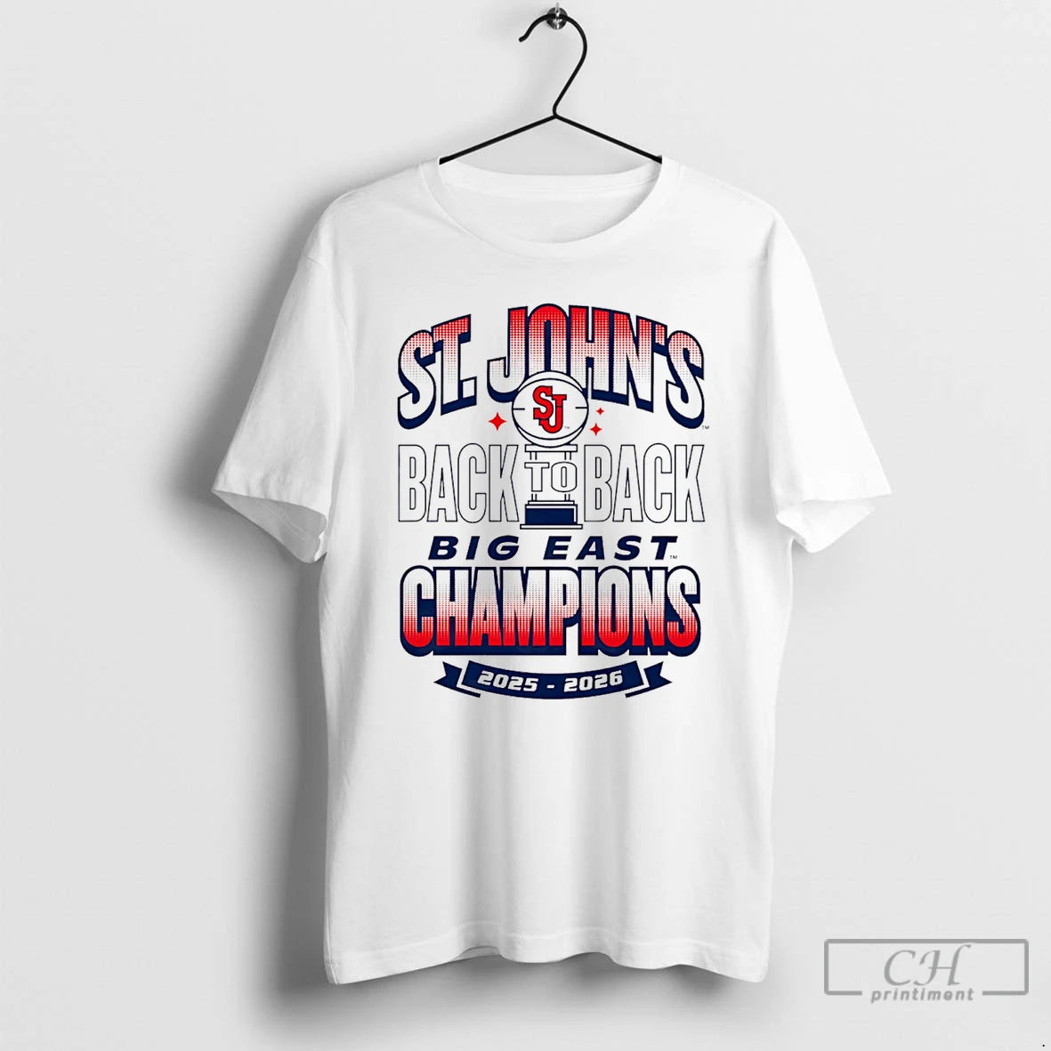 Classic St Johns Mens Basketball 2026 Big East Champions Back To Back T Shirts Sweater