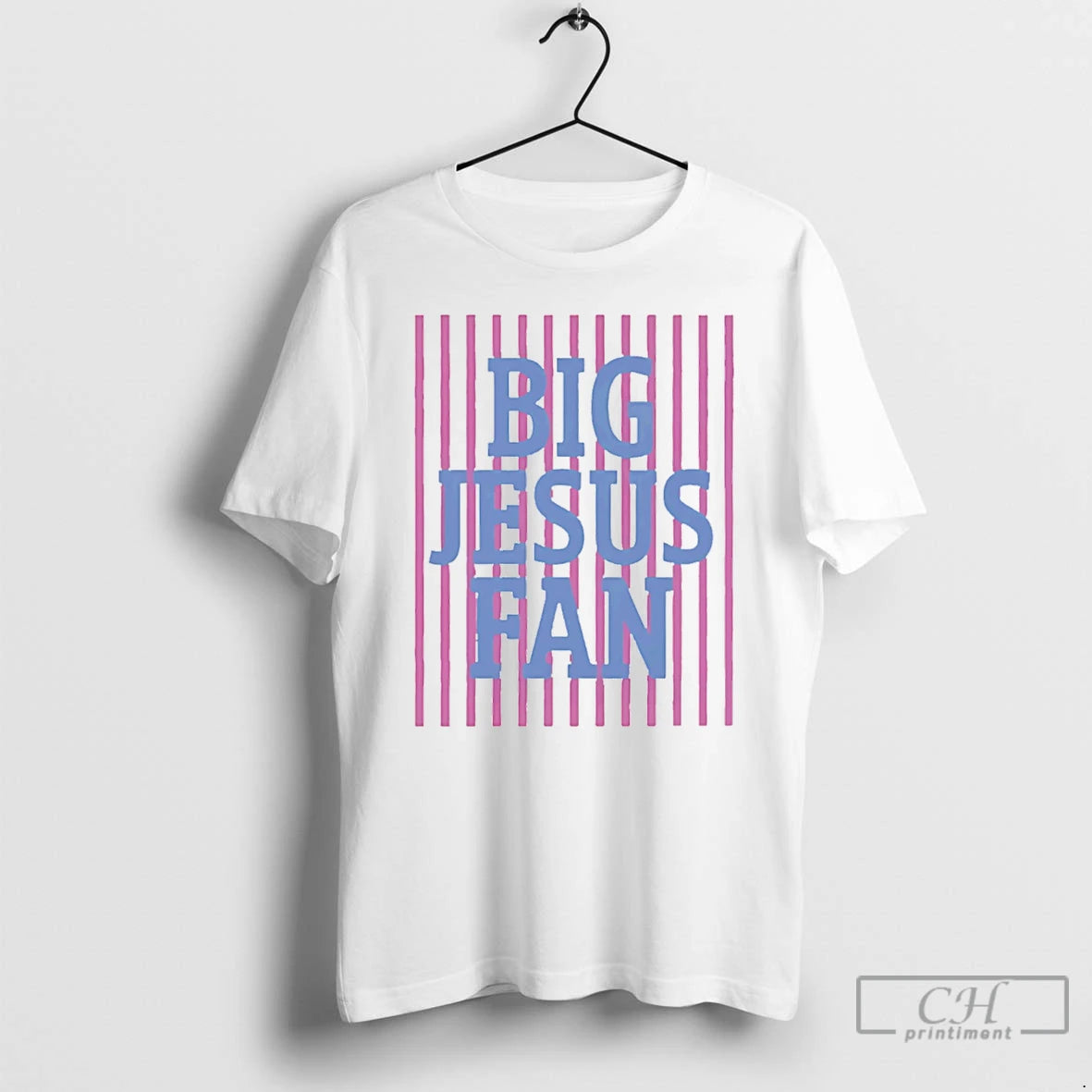 Classic Striped Big Jesus Preppy Christian
