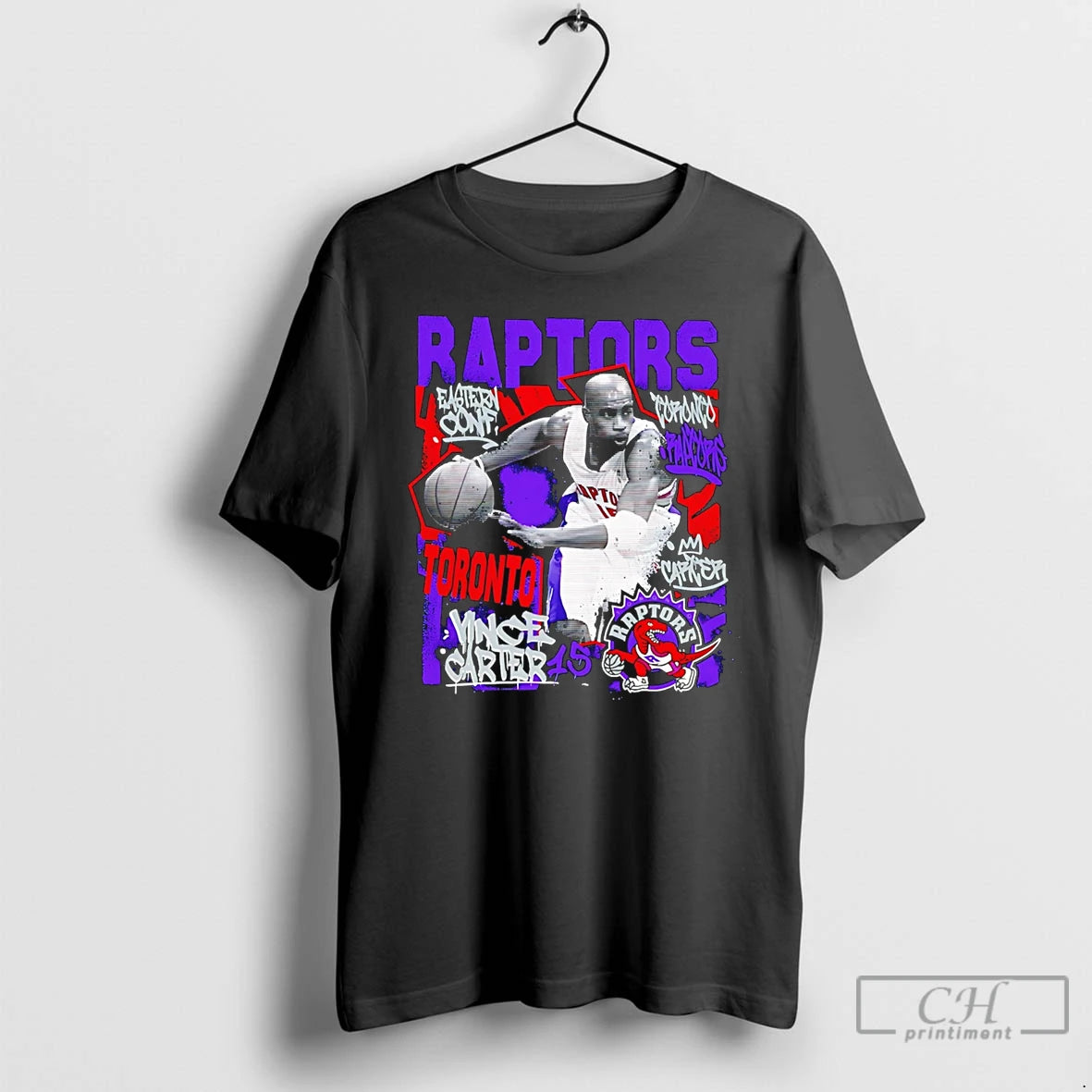 Classic Vince Carter Toronto Raptors Chalked Up Player Paint
