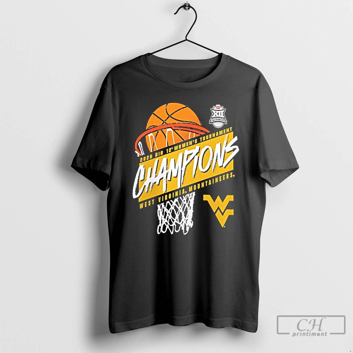 Classic West Virginia Mountaineers 2026 Big 12 Womens Basketball Tournament Champions