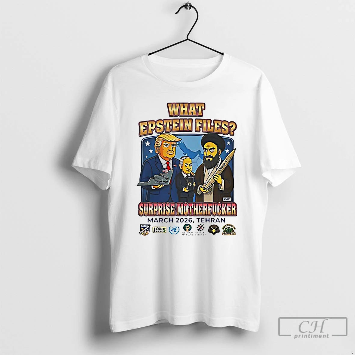 Classic What Epstein Files Surprise Motherfucker Usa Vs Iran World War 3 Funny T Shirts