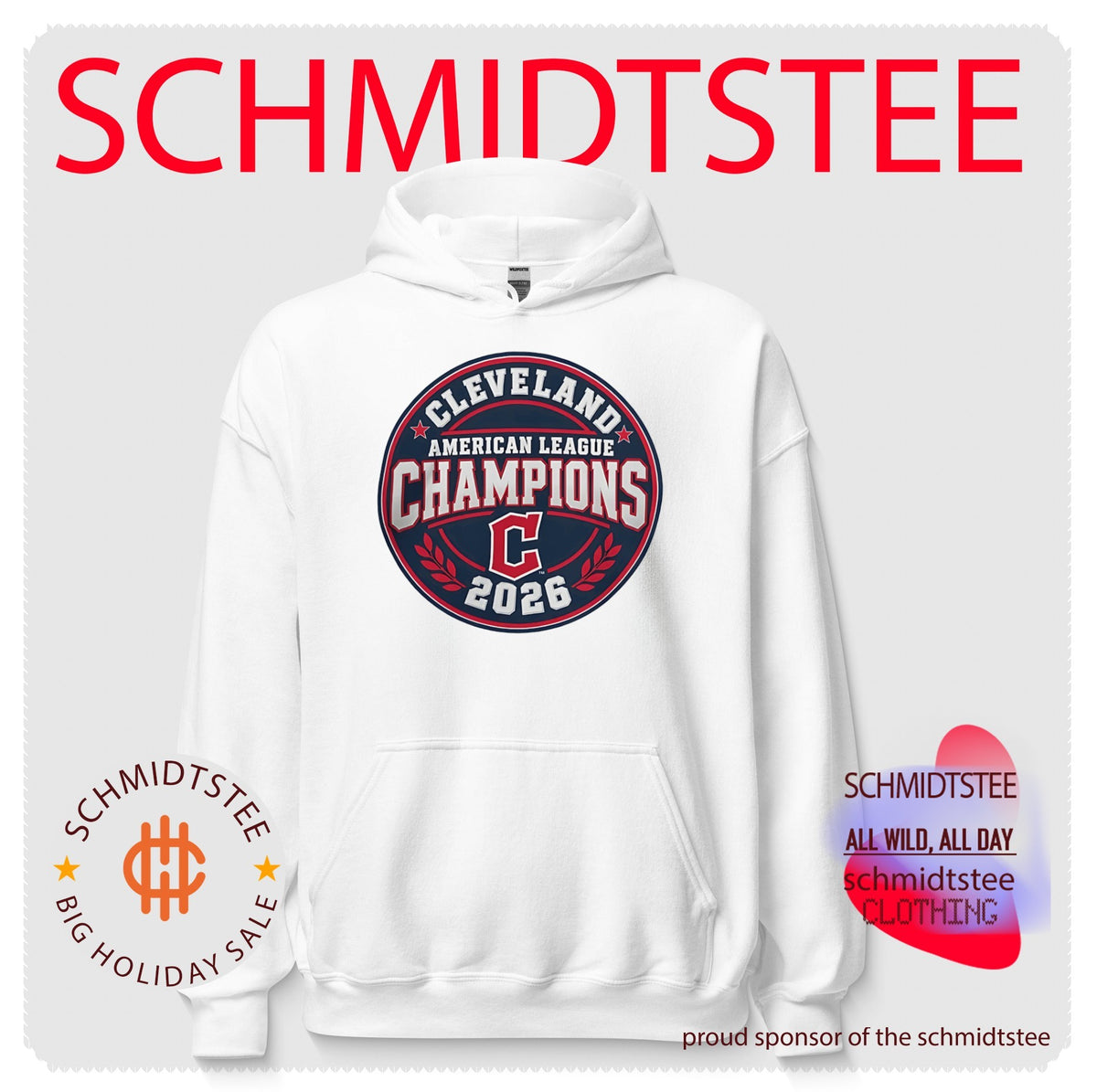 Cleveland Guardians American League Champions 2026 Round Emblem Baseball Fan Shirt