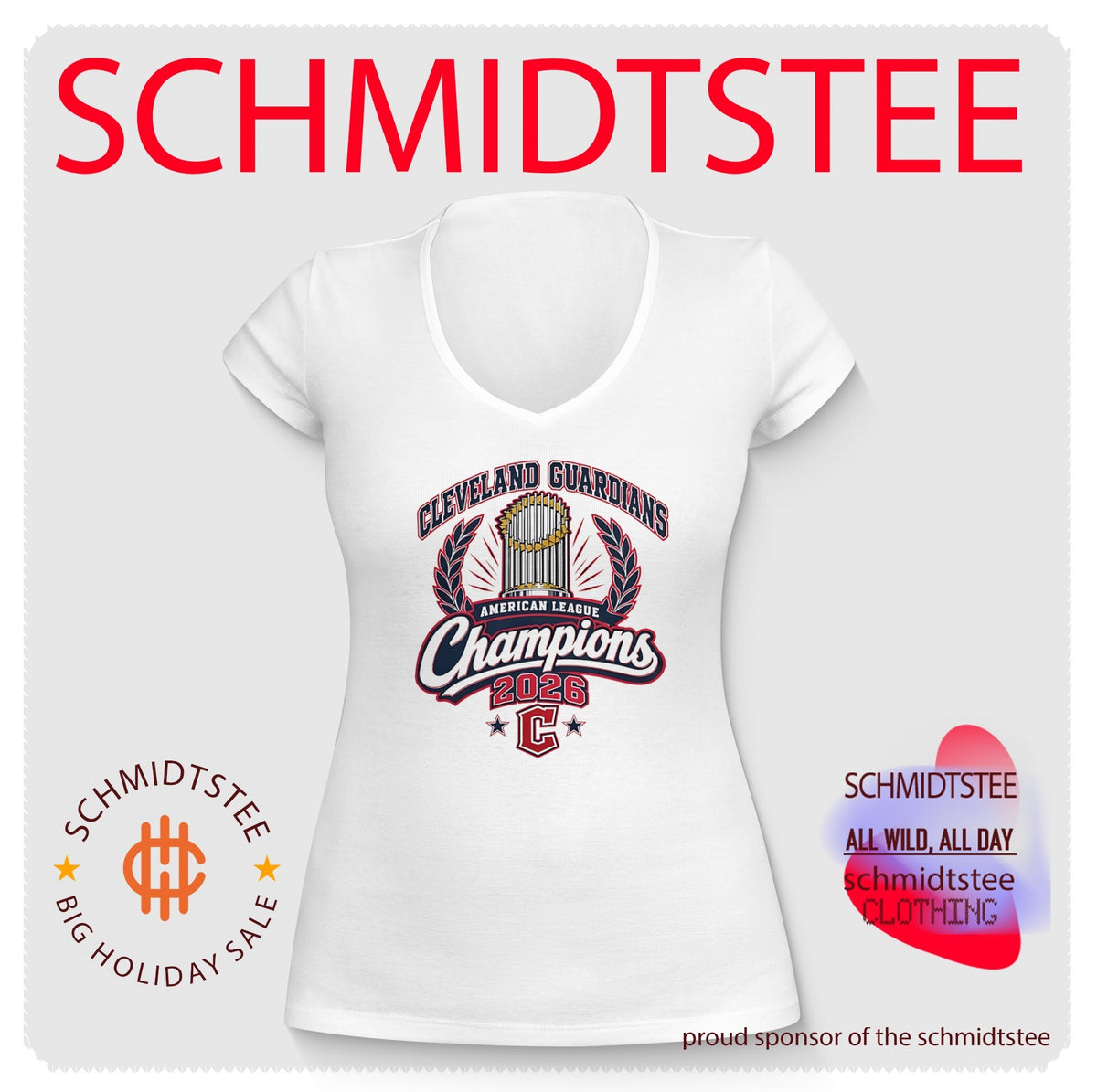 Cleveland Guardians American League Champions 2026 Trophy Winner shirt