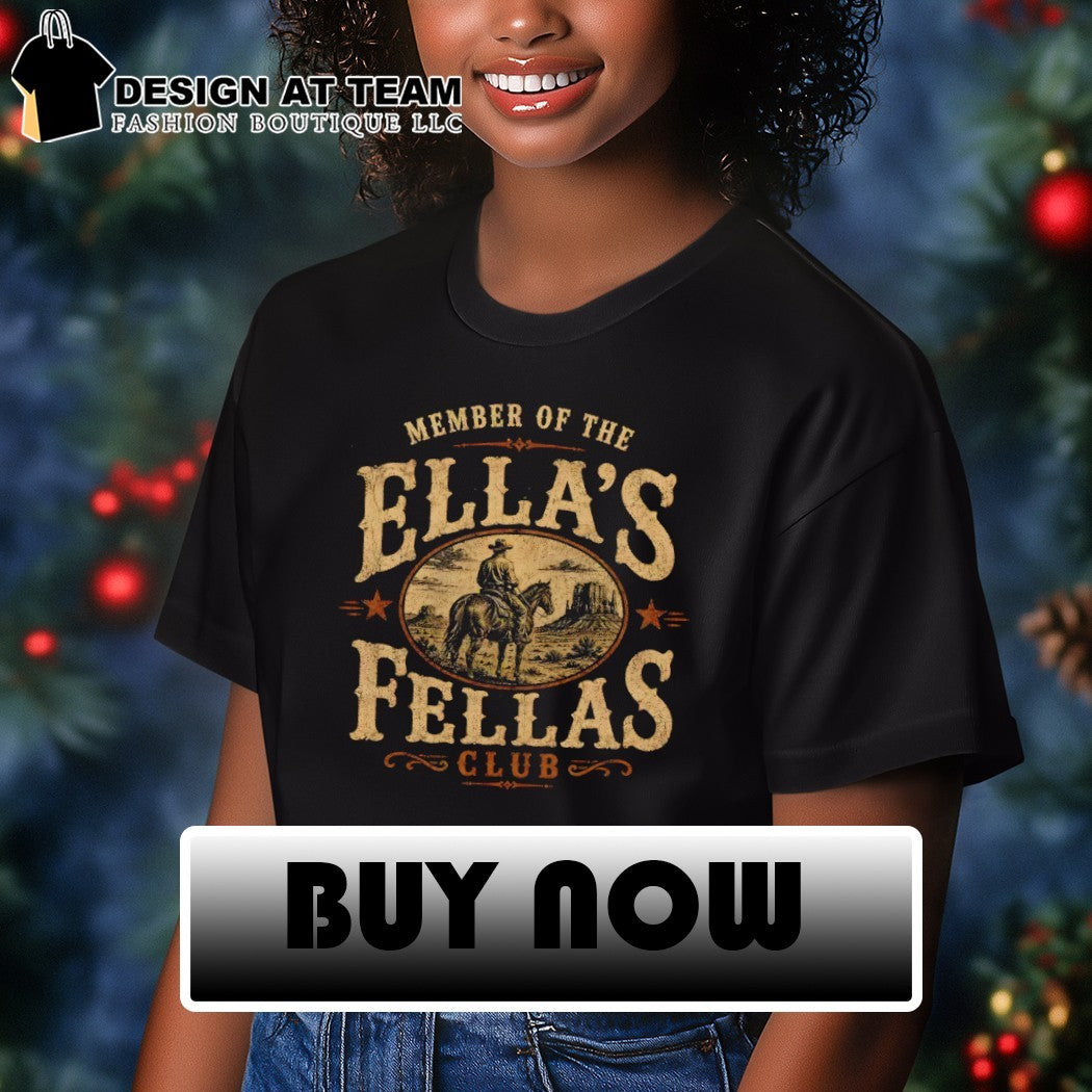 Cowboy on Horse Western Apparel Member of the Ella’s Fellas Club shirt