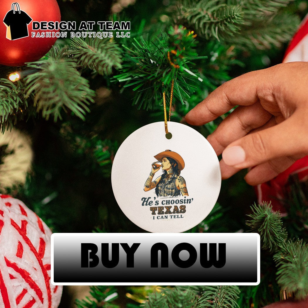 Cowgirl with tattoos he’s choosin’ Texas I can tell shirt
