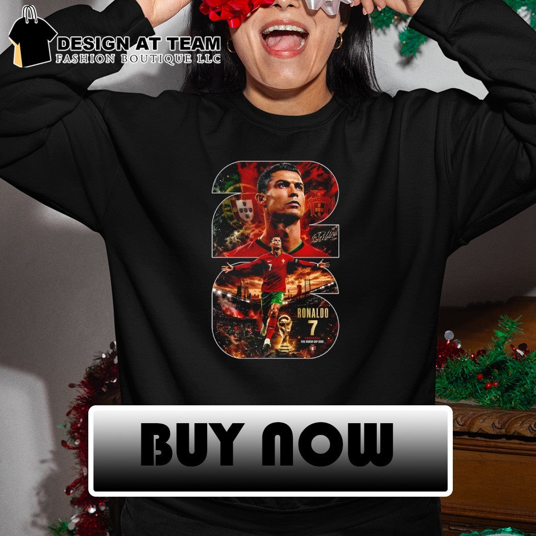 Cristiano Ronaldo soccer player Portugal national team uniform 2026 shirt