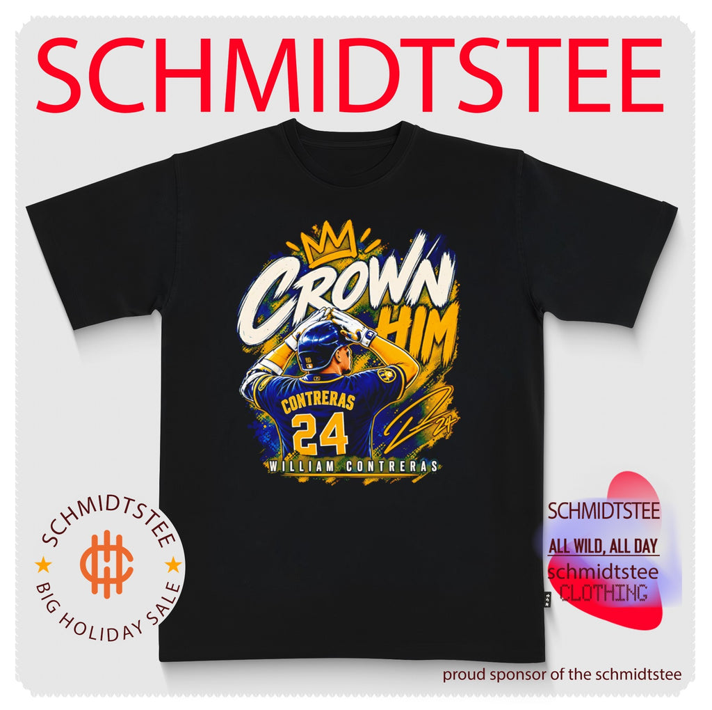 Crown Him William Contreras Milwaukee Brewers NLCS 2026 signature shirt