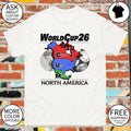 Cum Map World Cup 26 Canada USA Mexico North America shirt