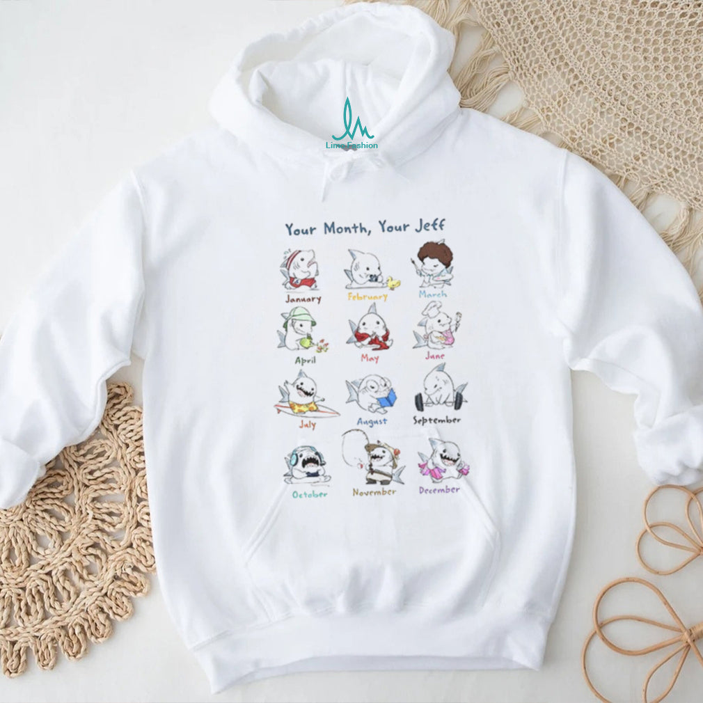 Cute Shark Ocean Animal Your Month Your Jeff Cartoon Shirt