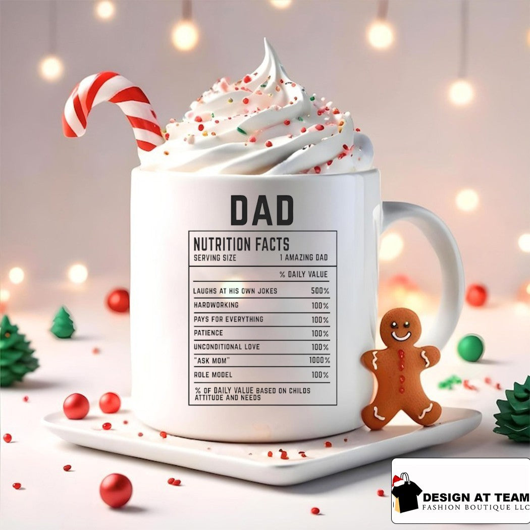 Dad Nutrition Facts laughs at his own jokes Father’s Day shirt