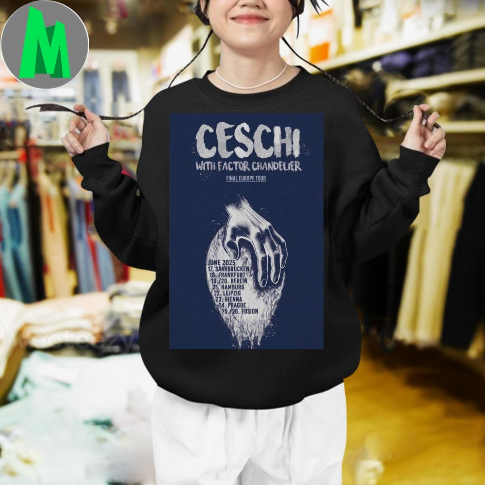 Design 2025 Ceschi European Tour Poster Shirt