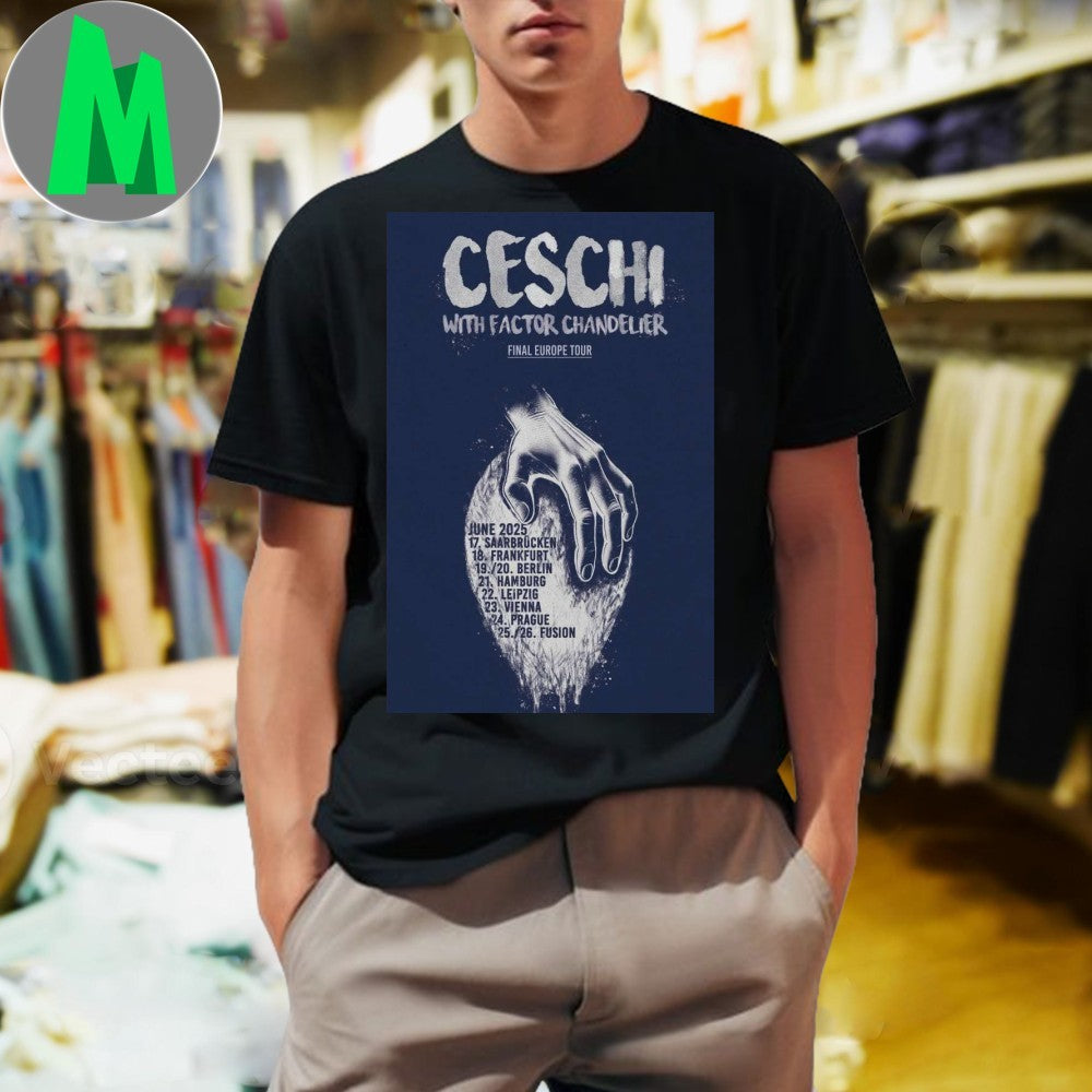 Design 2025 Ceschi European Tour Poster Shirt