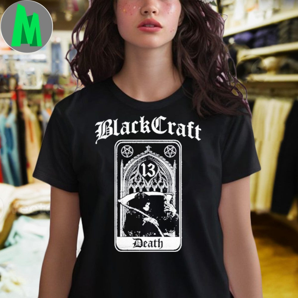 Design BlackCraftCult Death Tarot Card 13 Shirt