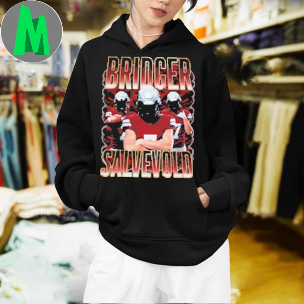 Design Bridger Salvevold Football Player Fan Graphic T-Shirt