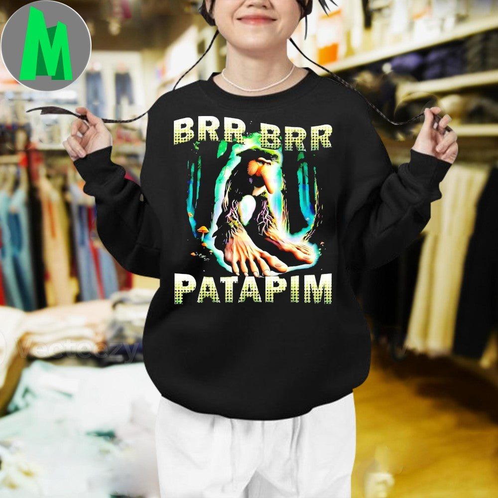 Design Brr Brr Patapim Forest Troll Brainrot Character Meme Shirt