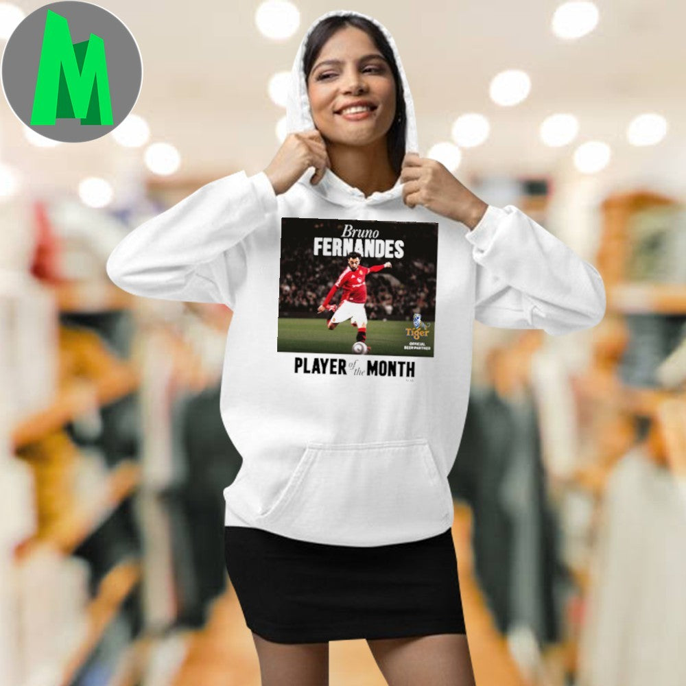 Design Bruno Fernandes Manchester United Wins Player Of The Month For May 2025 Shirt