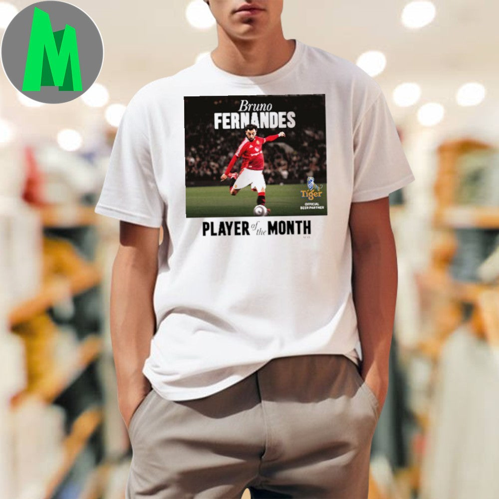 Design Bruno Fernandes Manchester United Wins Player Of The Month For May 2025 Shirt