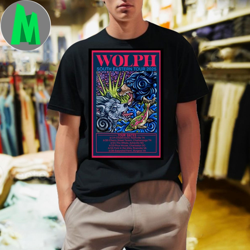 Design Cheekwood Botanical Garden, Nashville June 19 2025 Wolph Band Poster Shirt