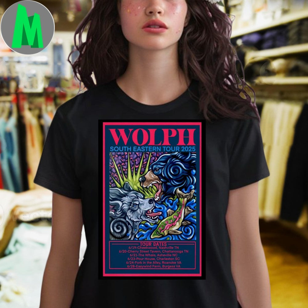 Design Cheekwood Botanical Garden, Nashville June 19 2025 Wolph Band Poster Shirt