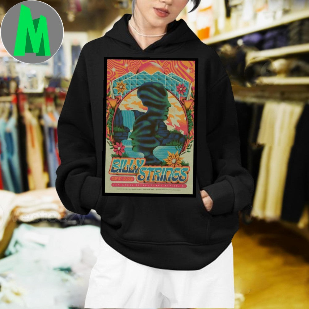 Design Concert Billy Strings Grand Rapids Michigan 2025 Poster At Van Andel Arena On May 30 31 2025 Shirt