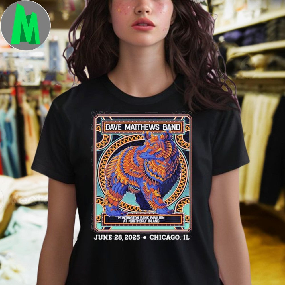Design Dave Matthews Band Concert Chicago, IL 2025 Shirt