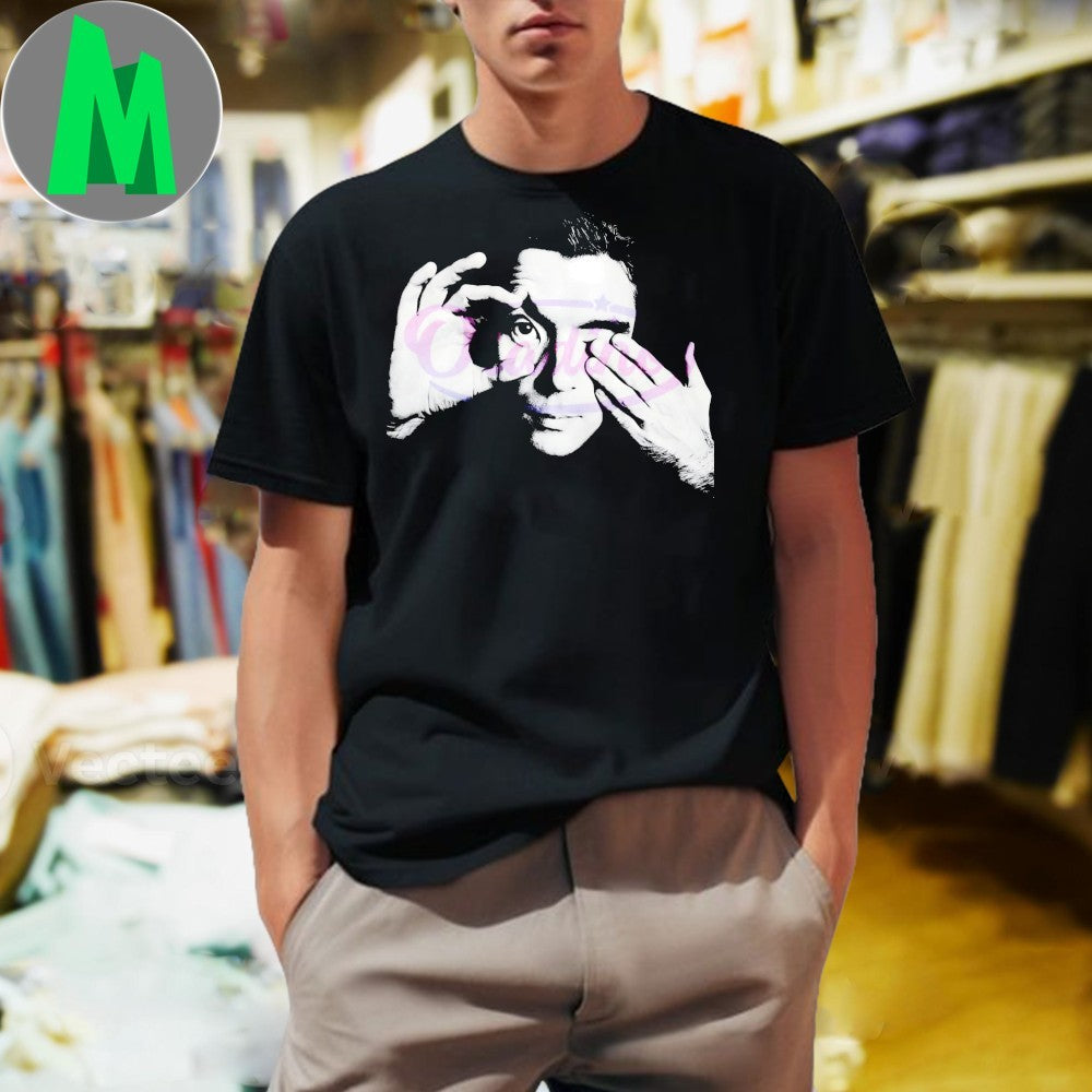 Design David Byrne Optical Illusion Retro Monochrome Shirt