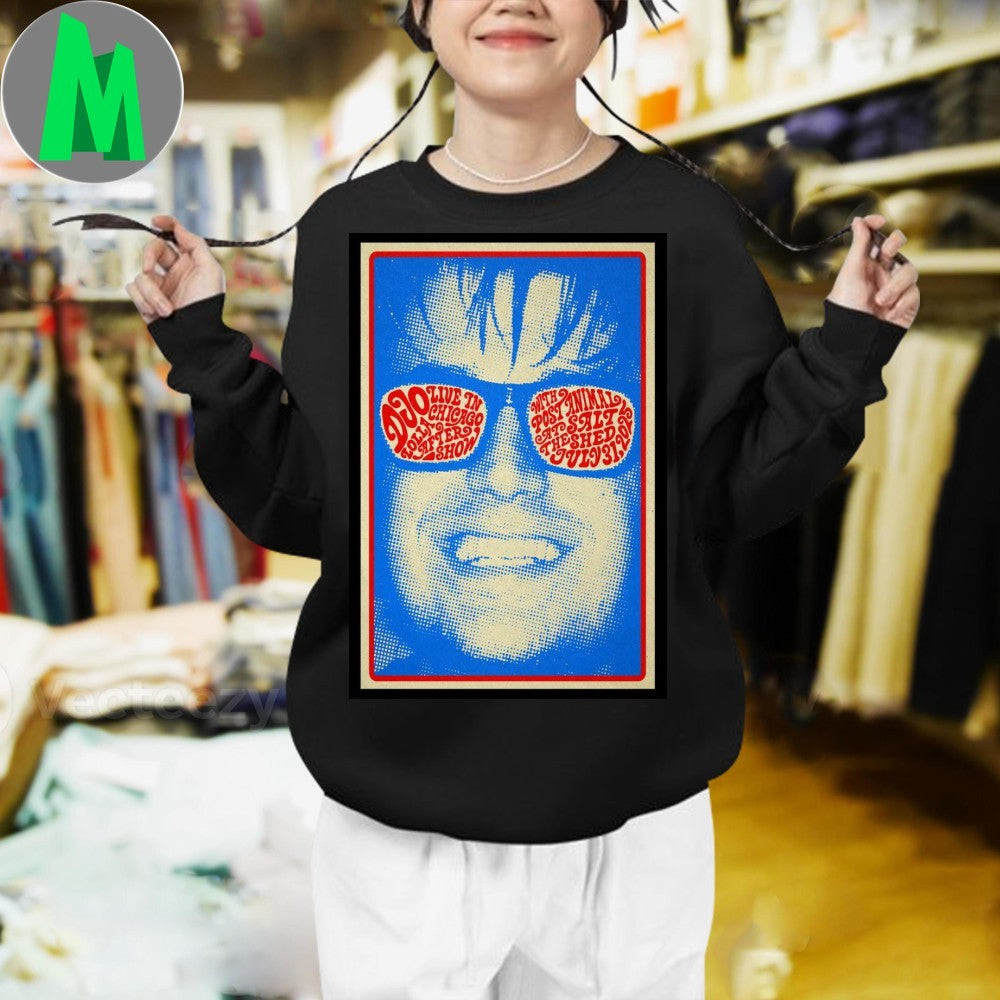 Design Djo Post Animal The Salt Shed Chicago 2025 Concert Poster Shirt