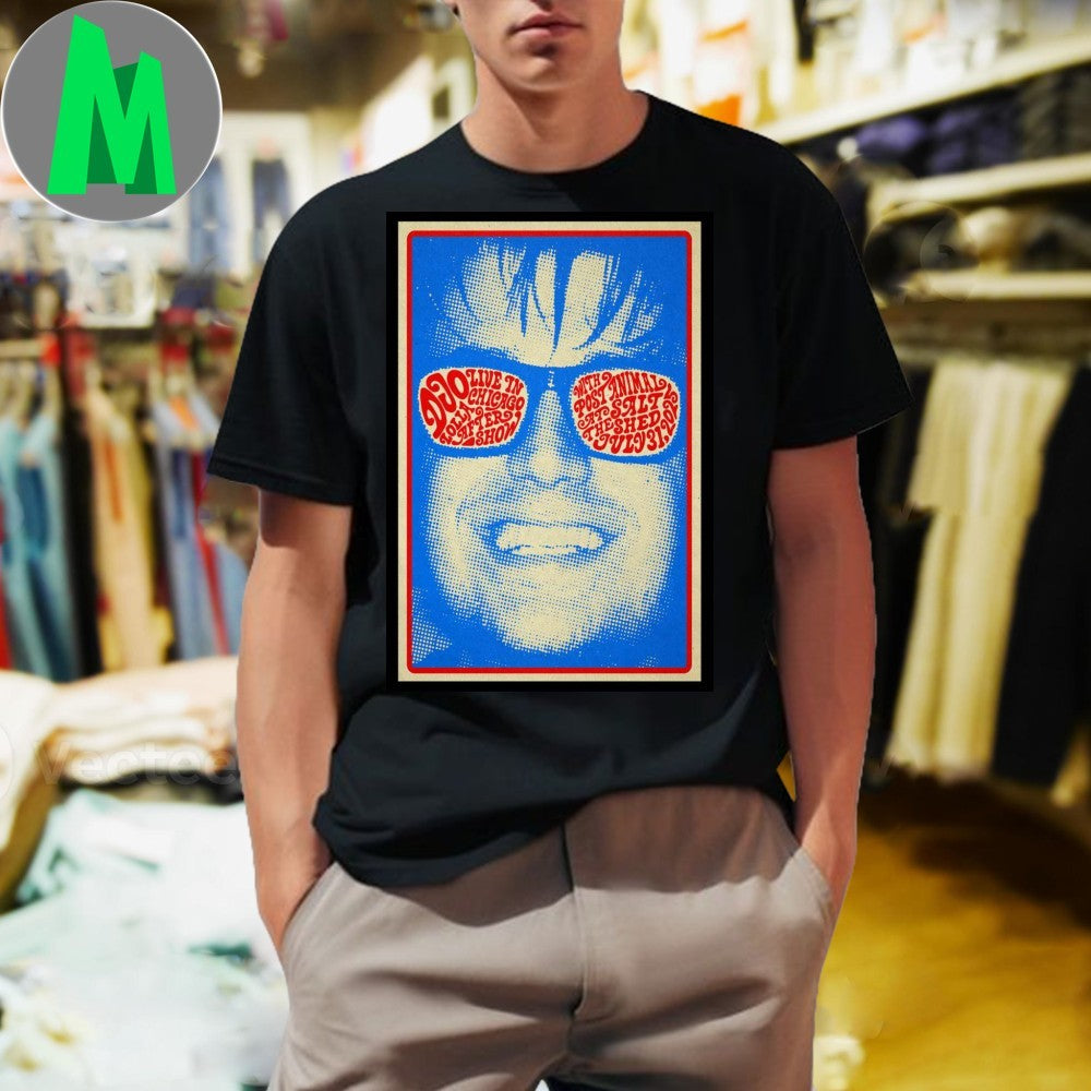 Design Djo Post Animal The Salt Shed Chicago 2025 Concert Poster Shirt